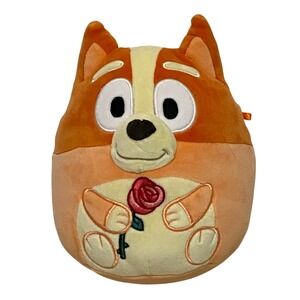 Squishmallows BINGO Bluey Valentine Plush 6.5" Red Heeler Dog Love Friendship